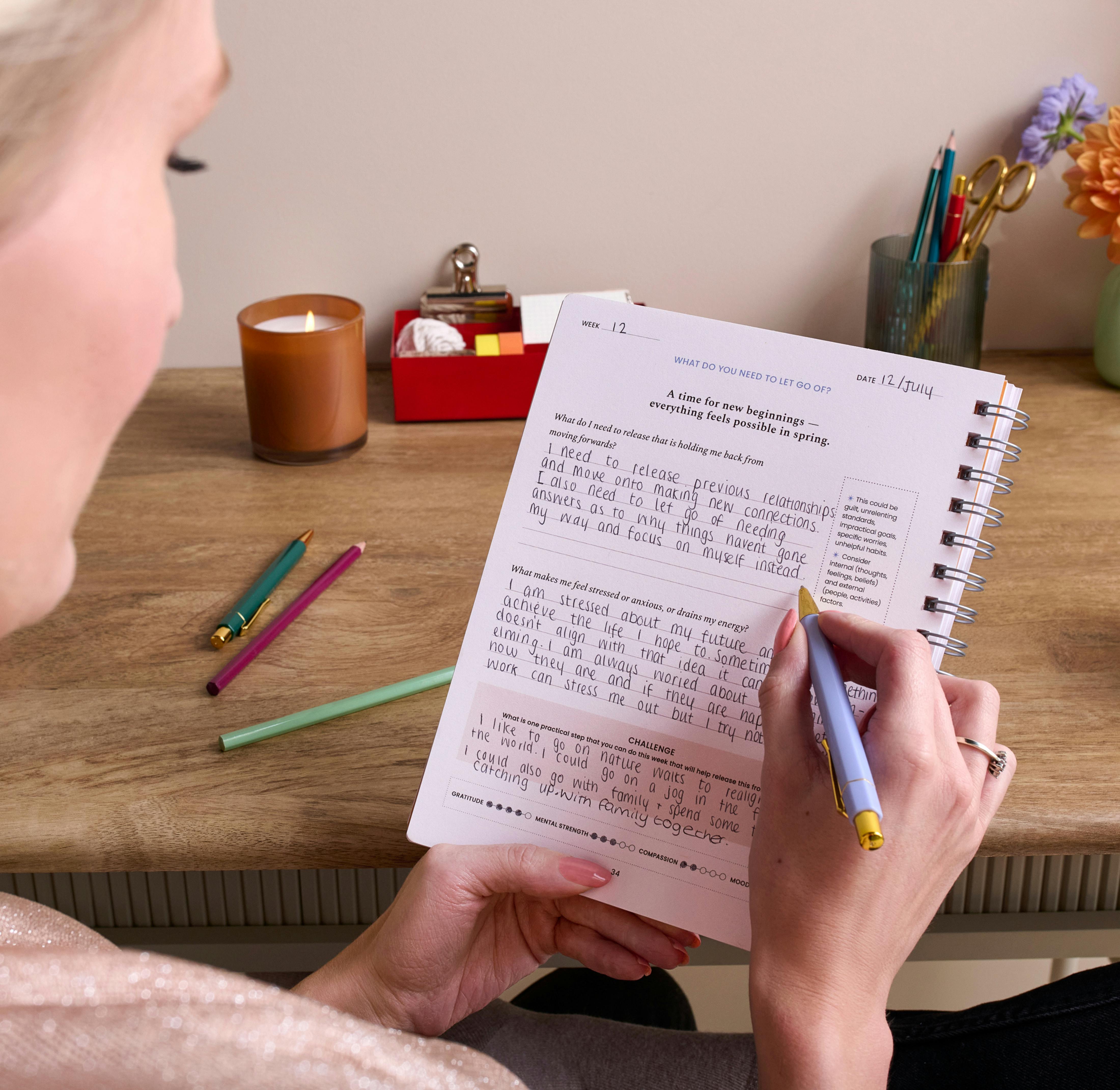 An adult reading their personalised book