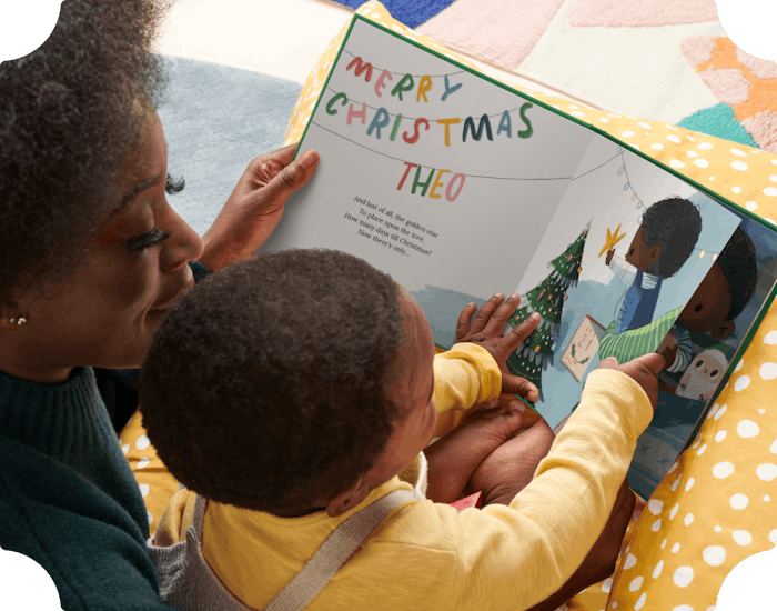 Grandma reading with baby