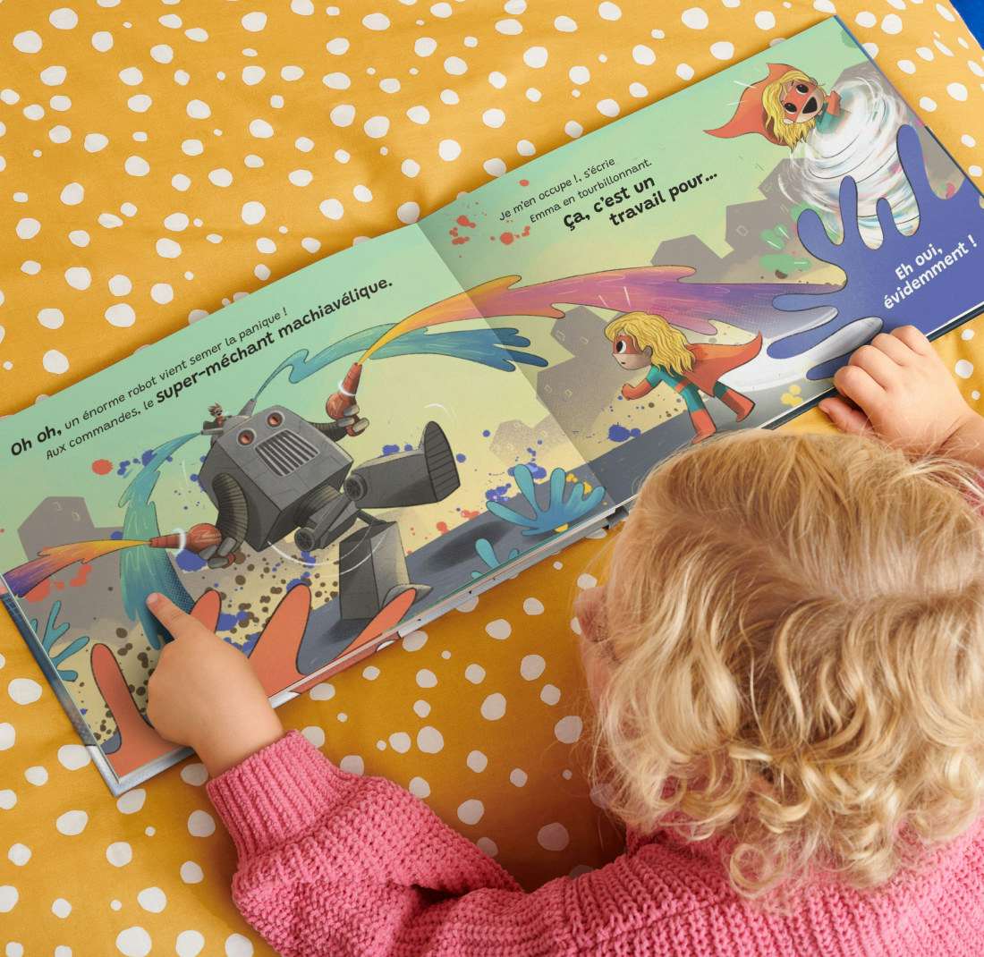 Une page intérieure du livre personnalisé