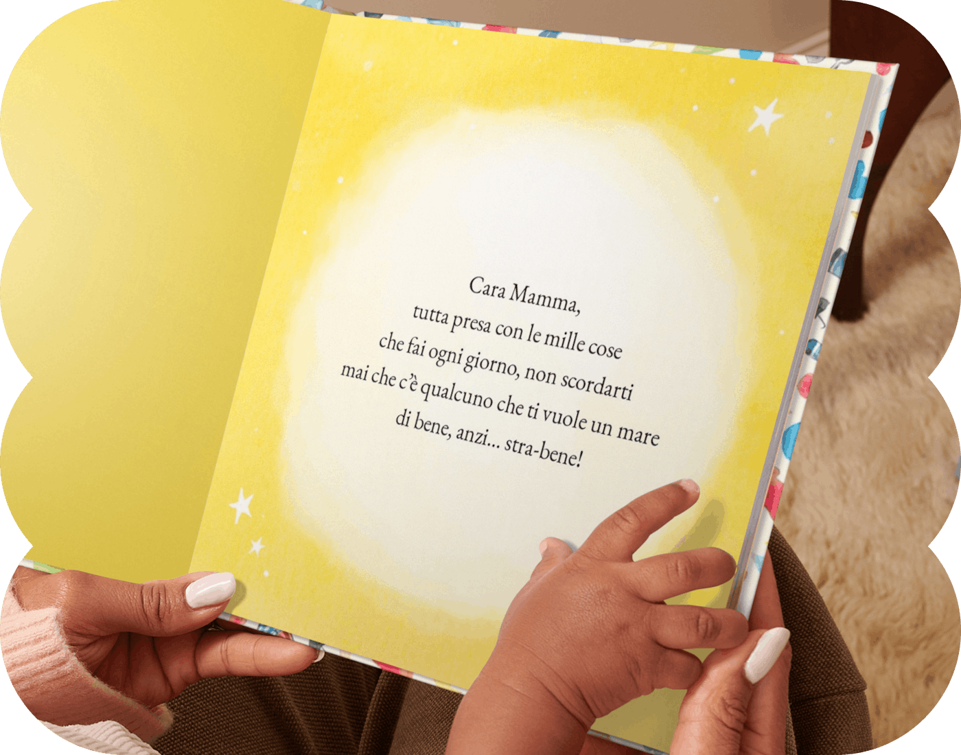 Una pagina interna di un libro personalizzato