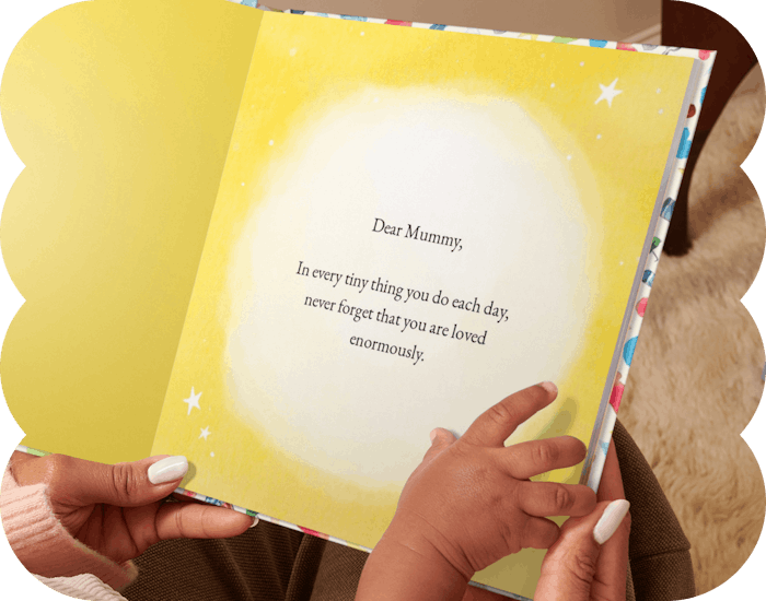 A page inside the personalised book