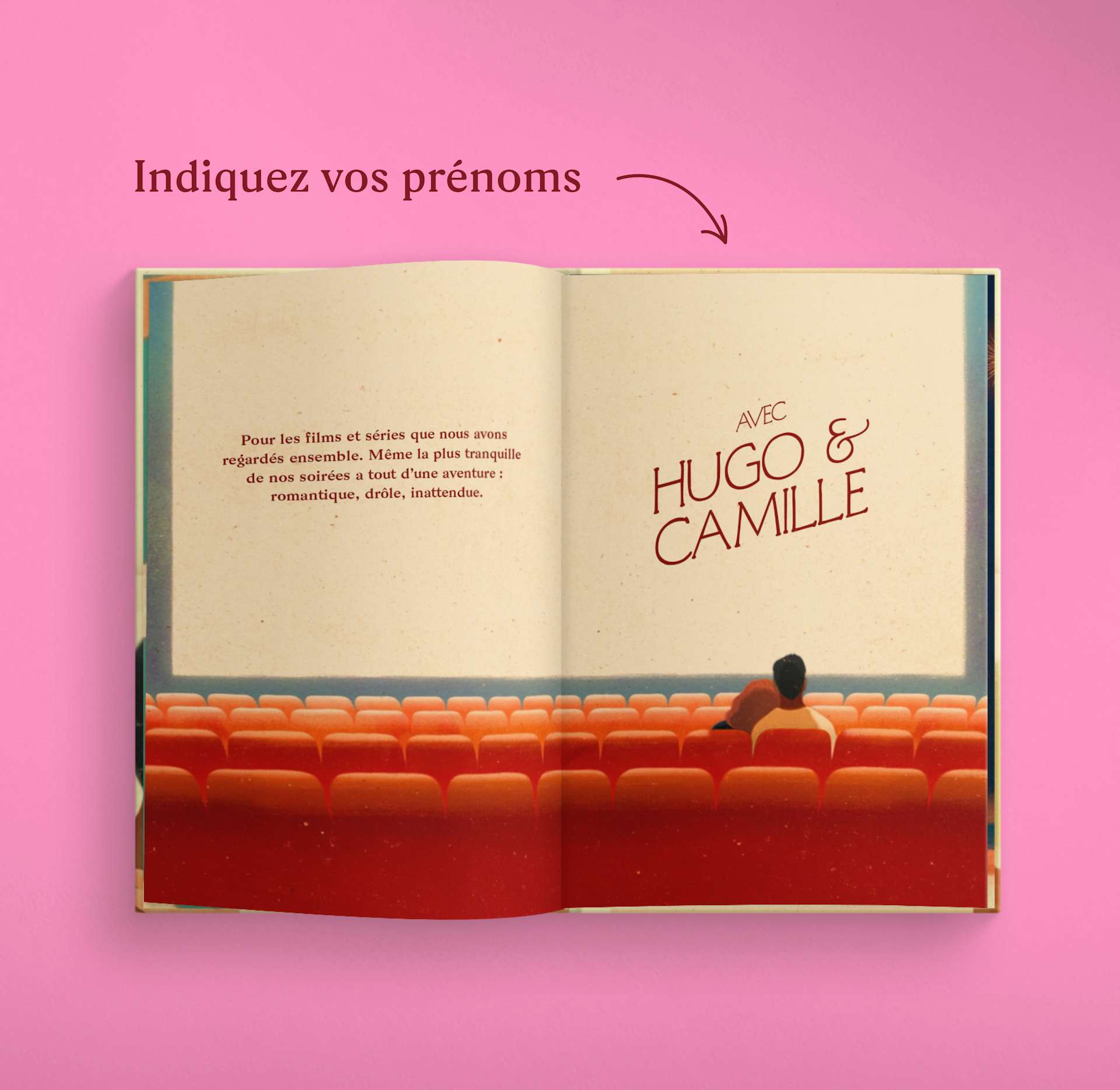 Une page intérieure du livre personnalisé