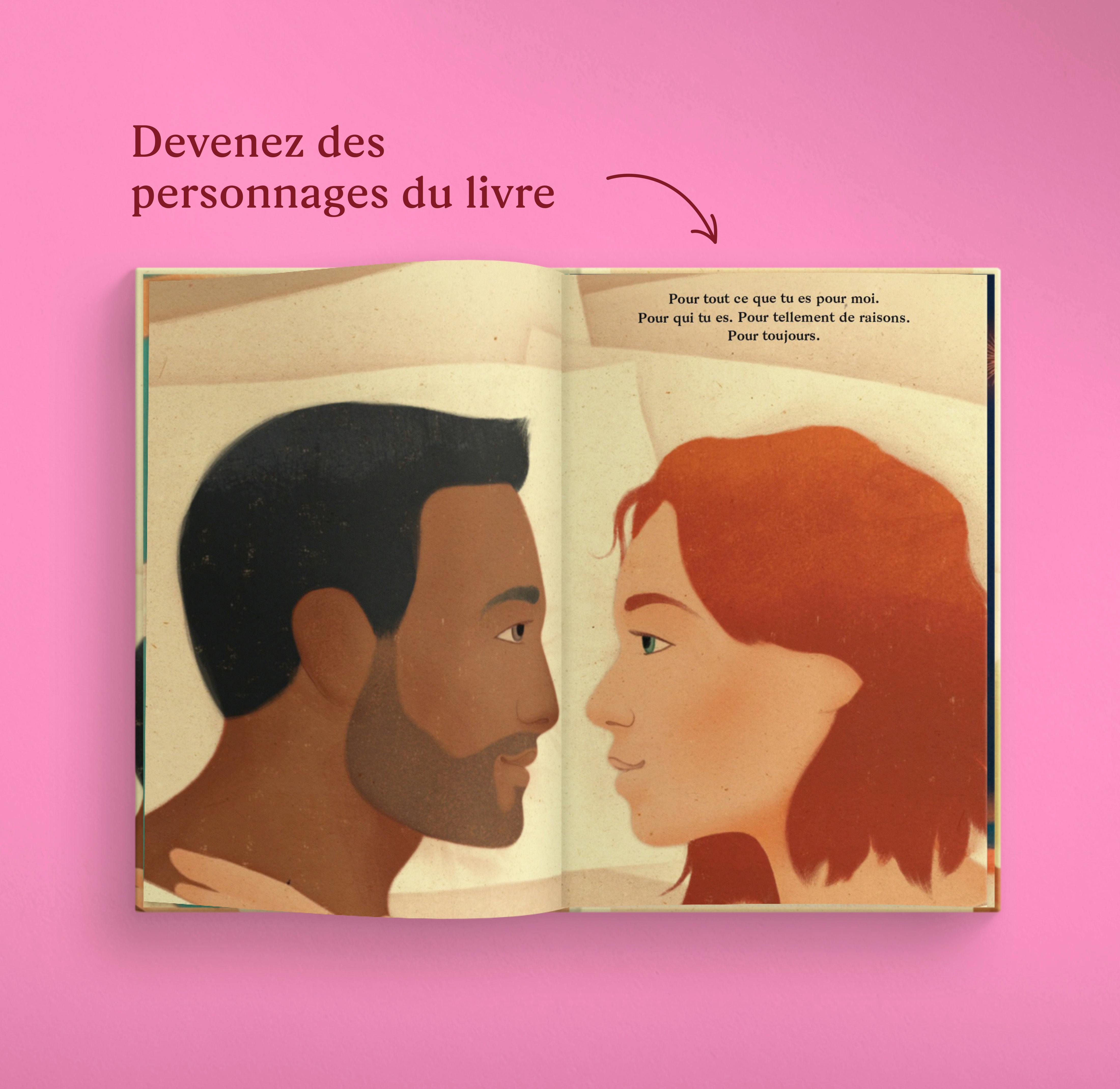 Une page intérieure du livre personnalisé