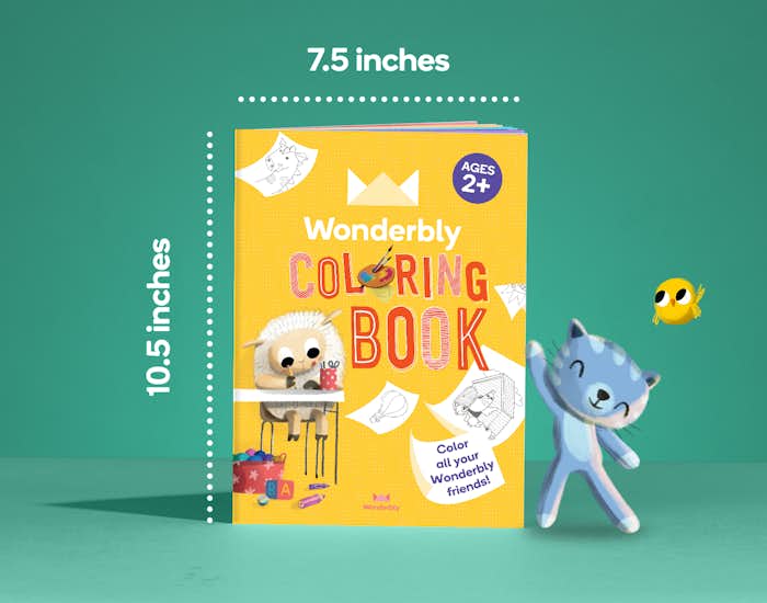 Dimensions of Wonderbly Coloring Book