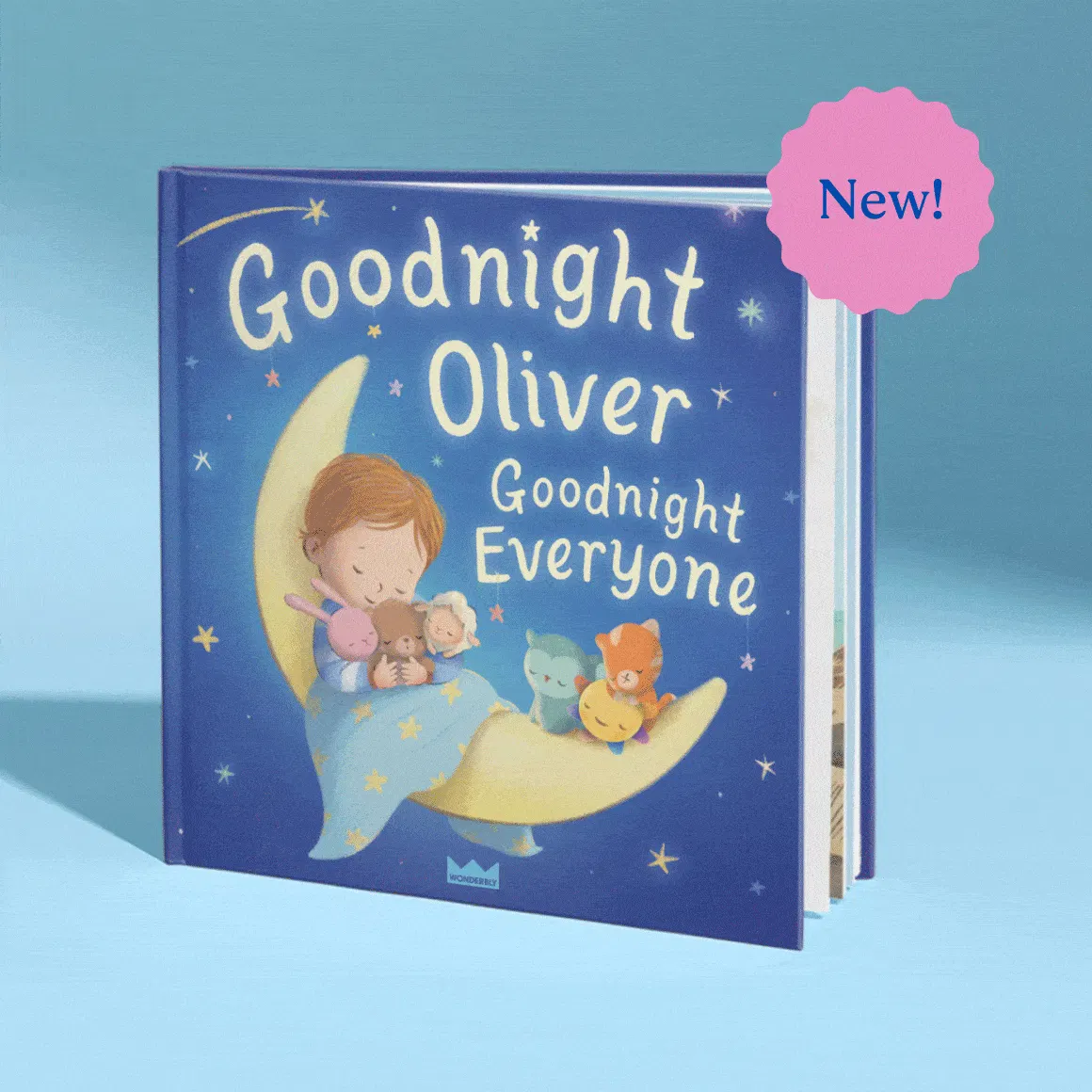 GIF showing personalized book covers