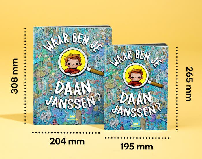 Gepersonaliseerd omslag en in twee formaten!