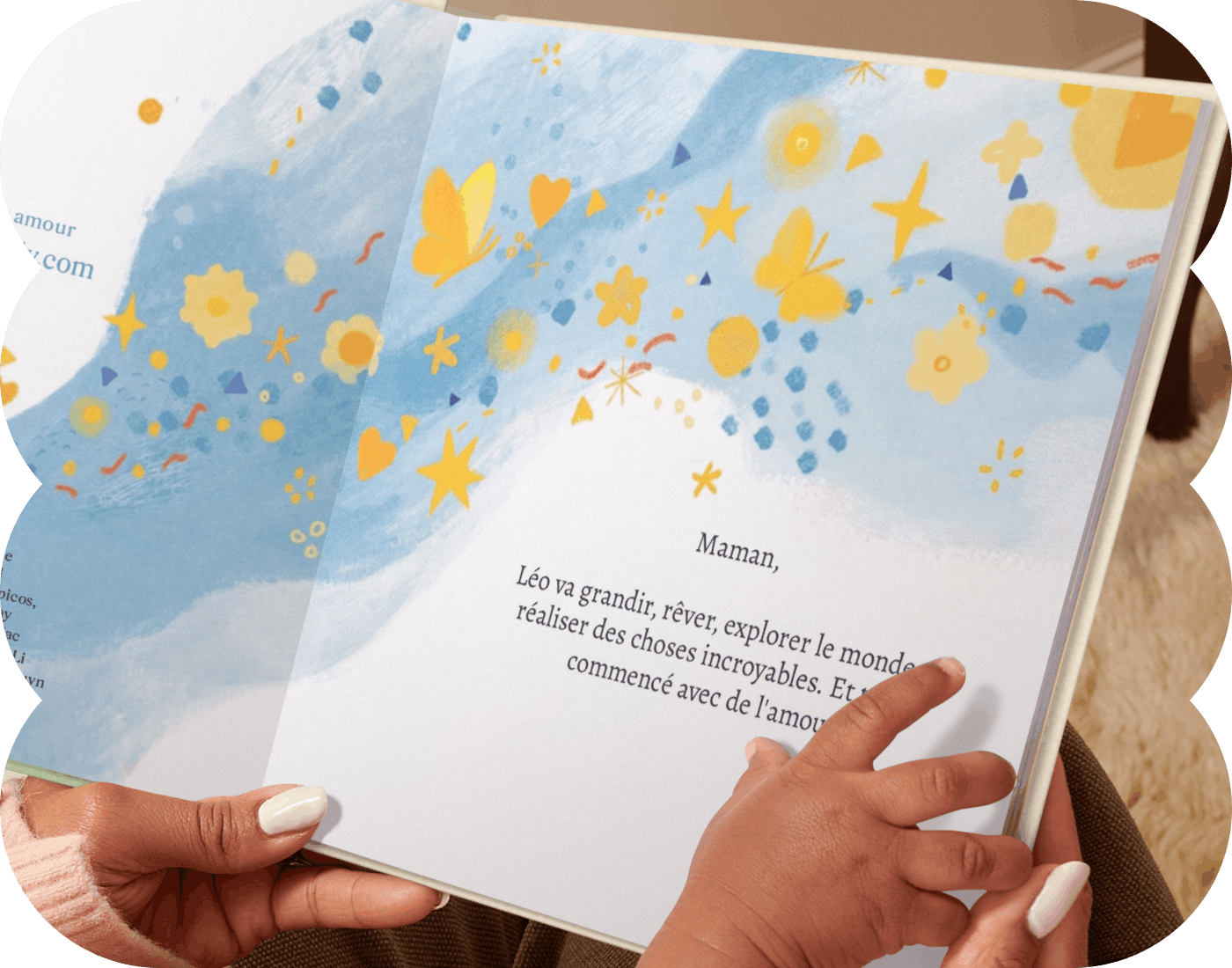 Une page intérieure du livre personnalisé