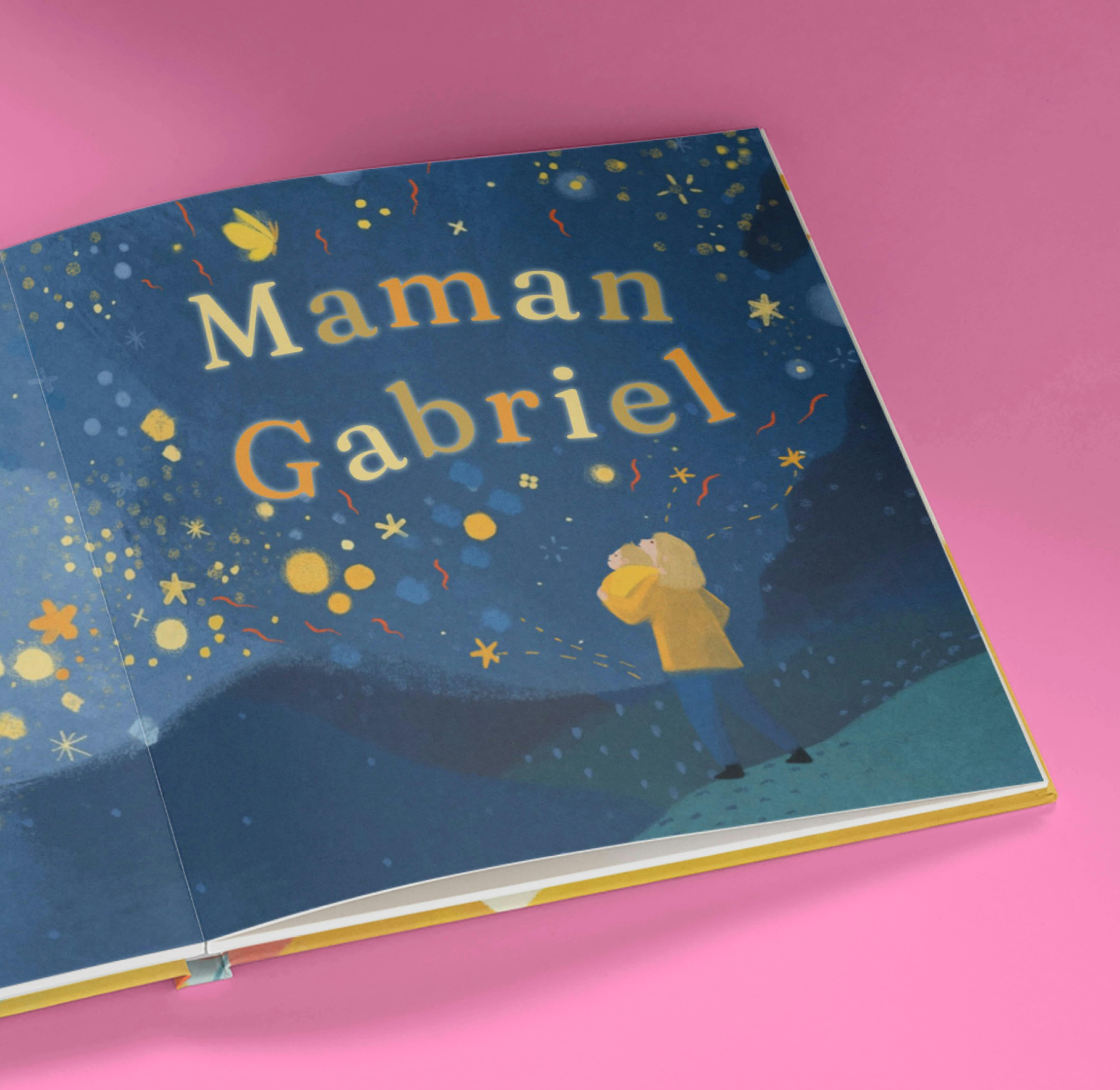 Une page intérieure du livre personnalisé