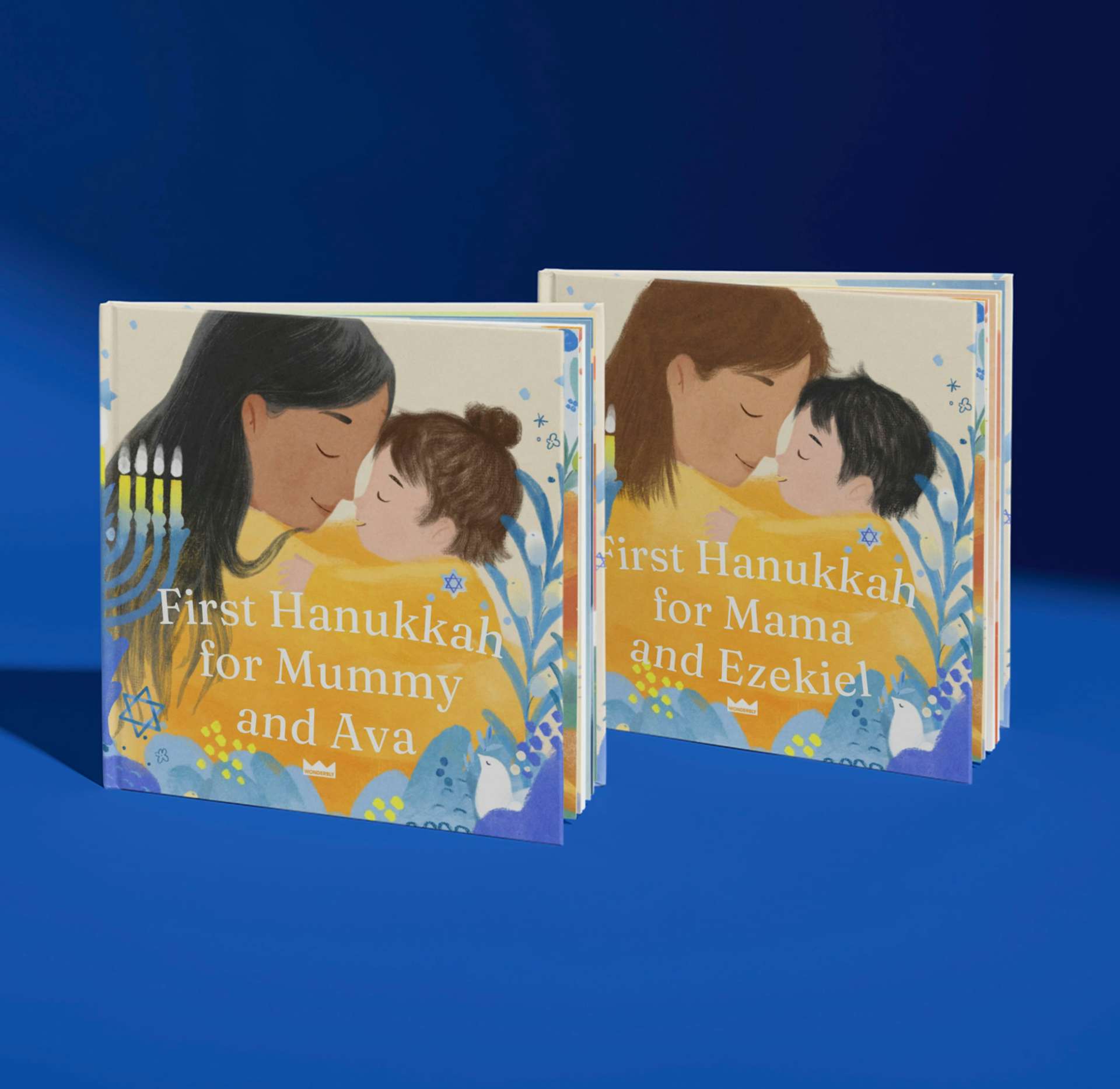 two personalised book covers