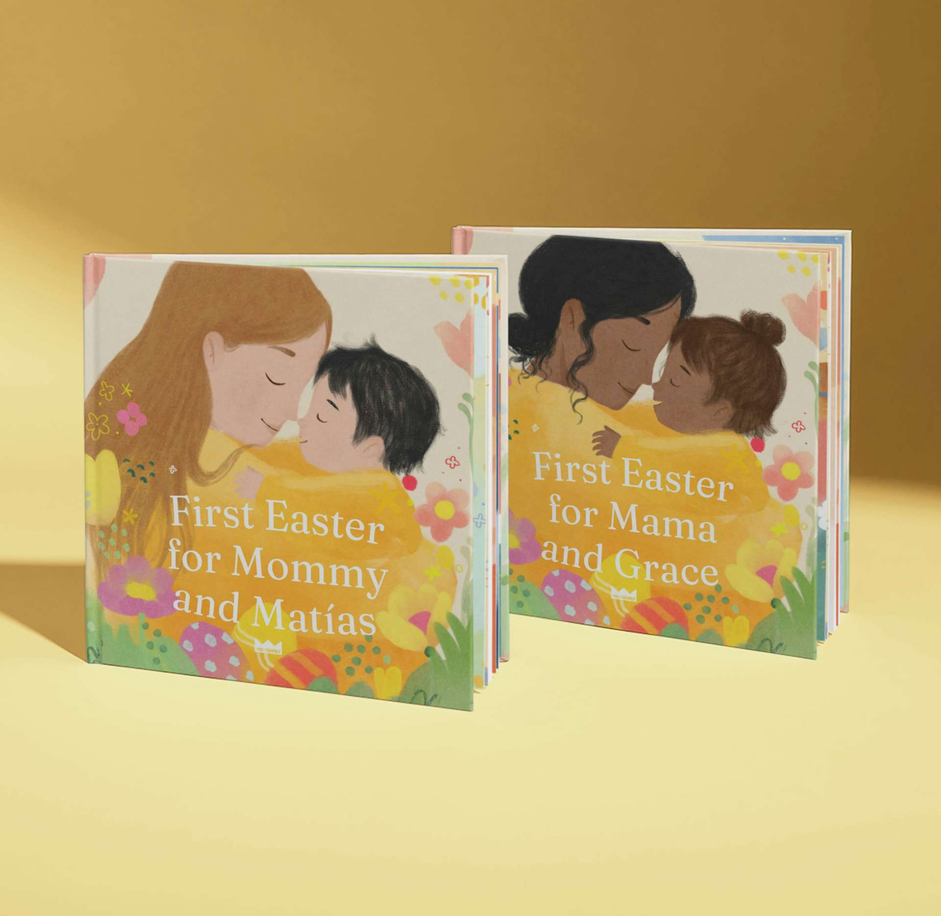two personalised book covers