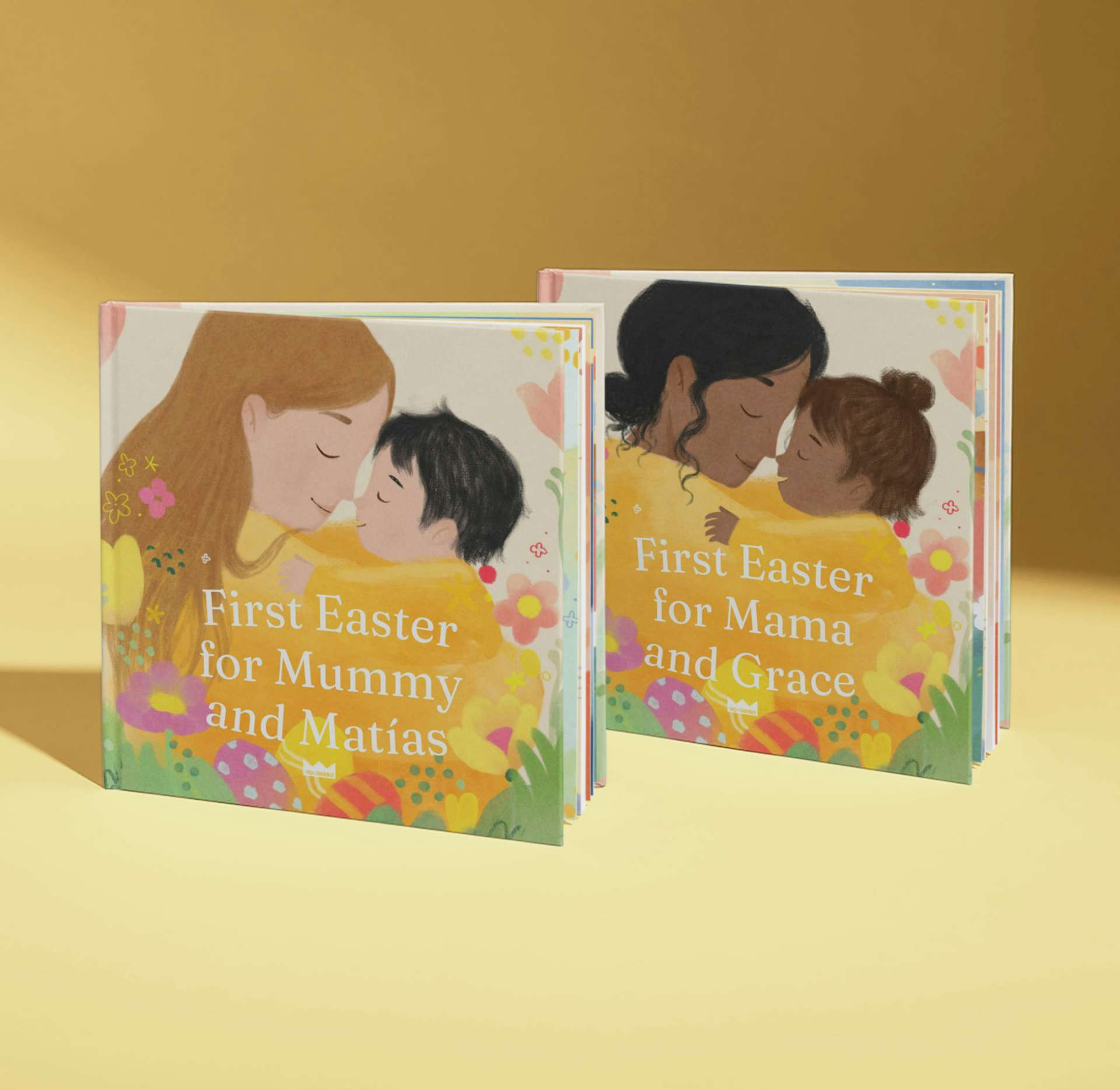 two personalised book covers
