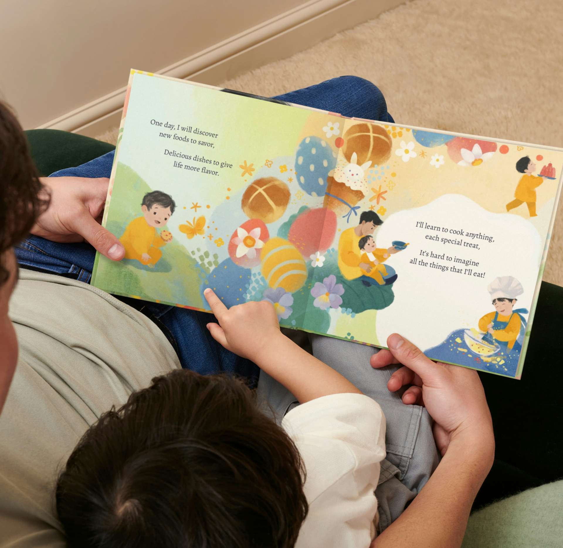 a page inside the personalised book