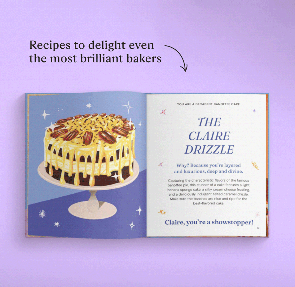 GIF showing pages inside the personalised book