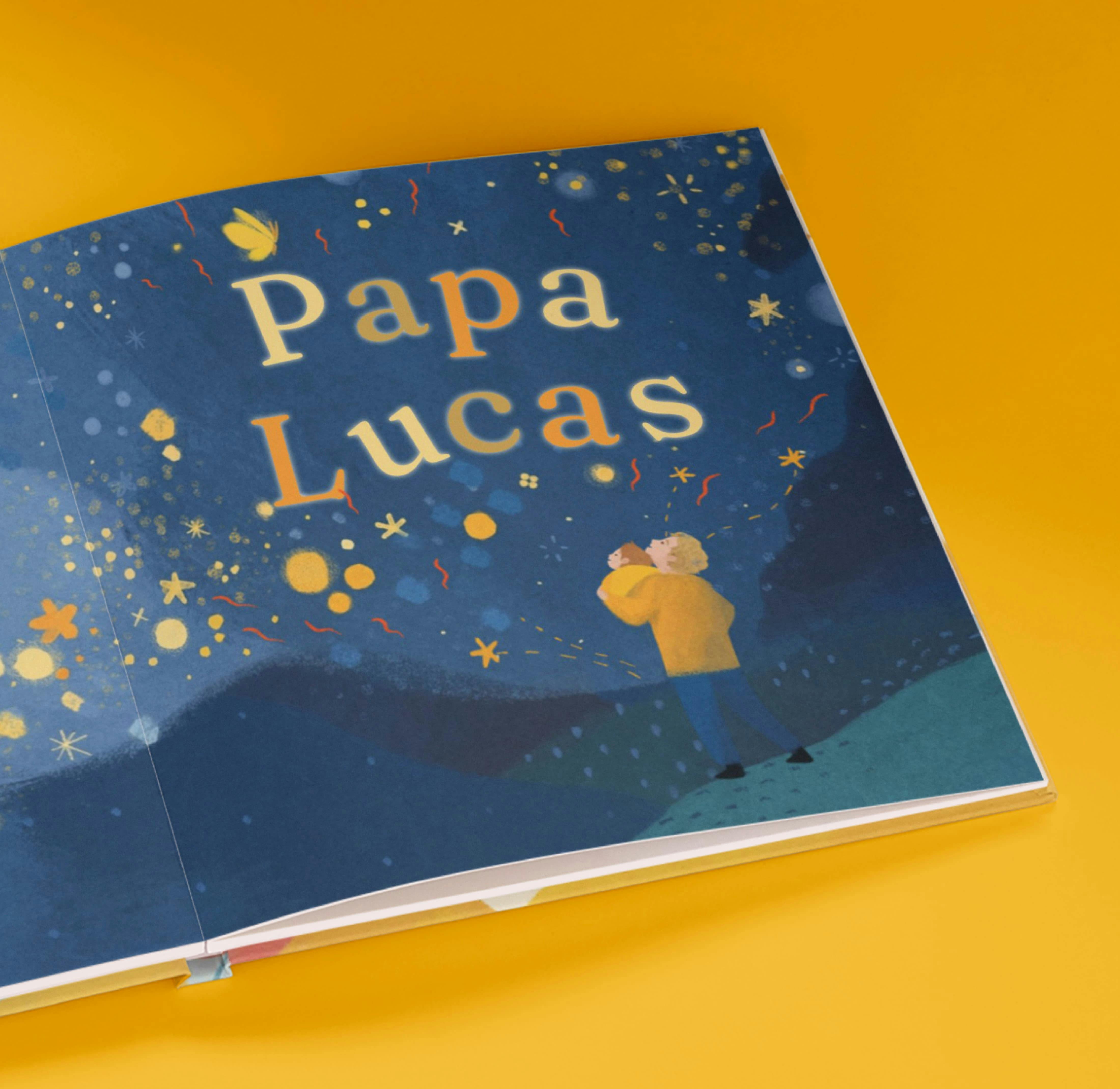 Une page intérieure du livre personnalisé