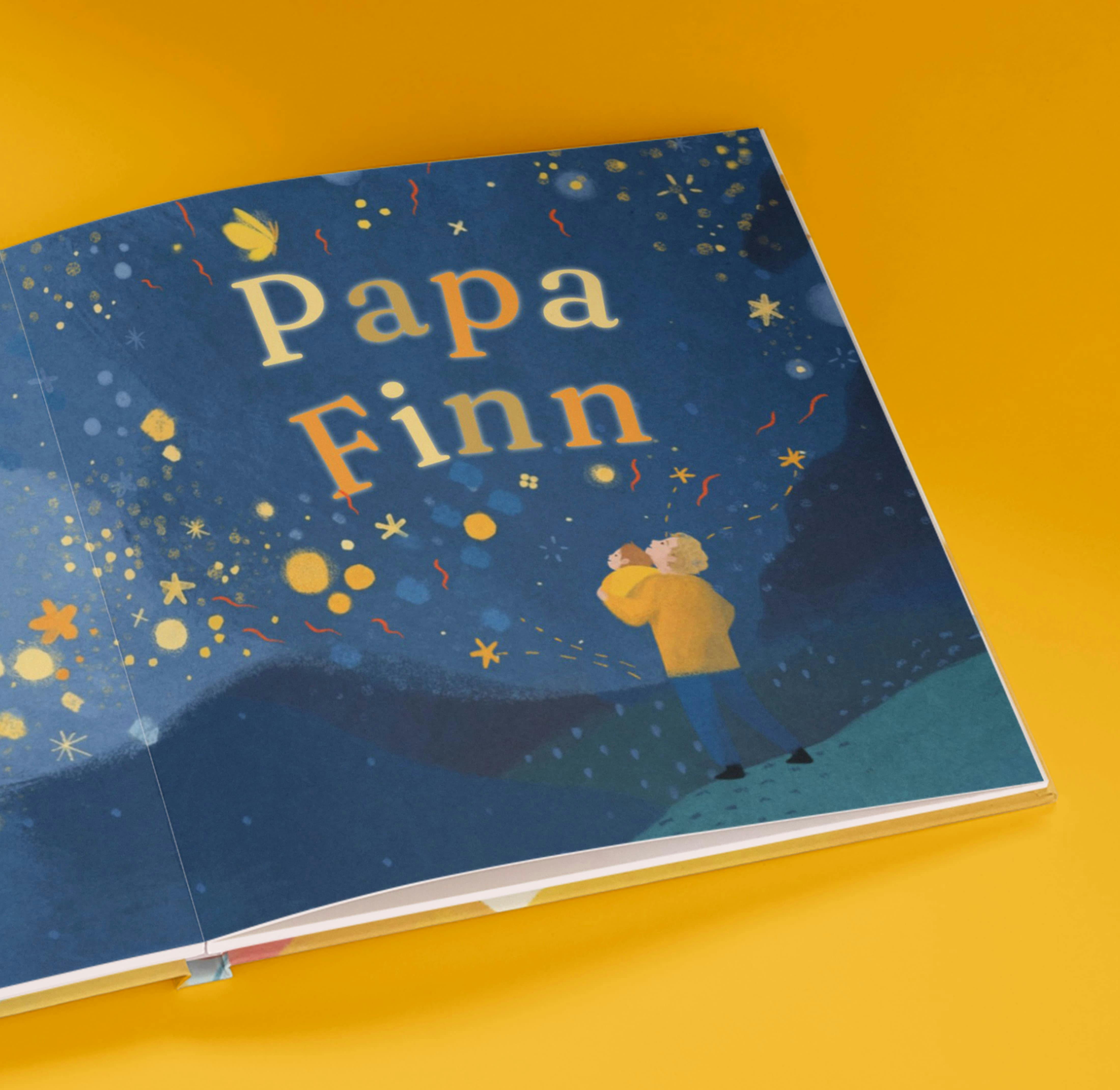 Een pagina in het gepersonaliseerde boek