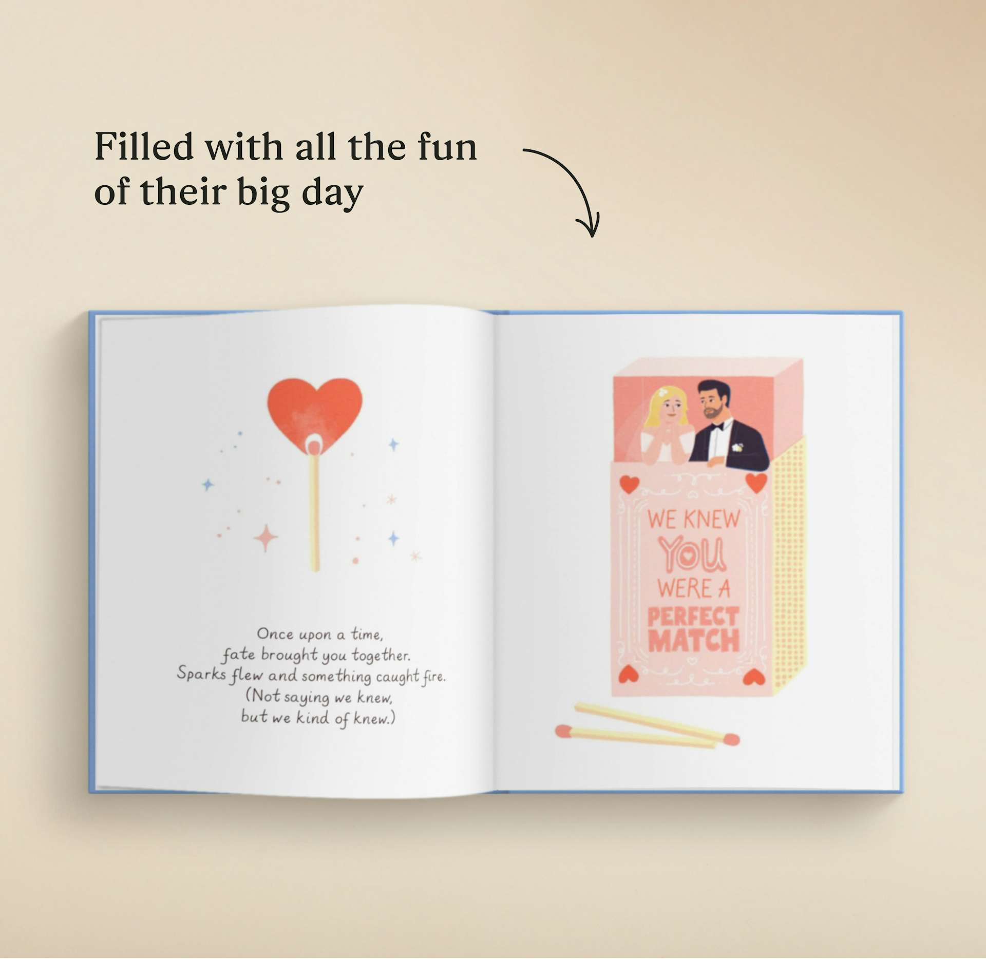 A page inside the personalised book