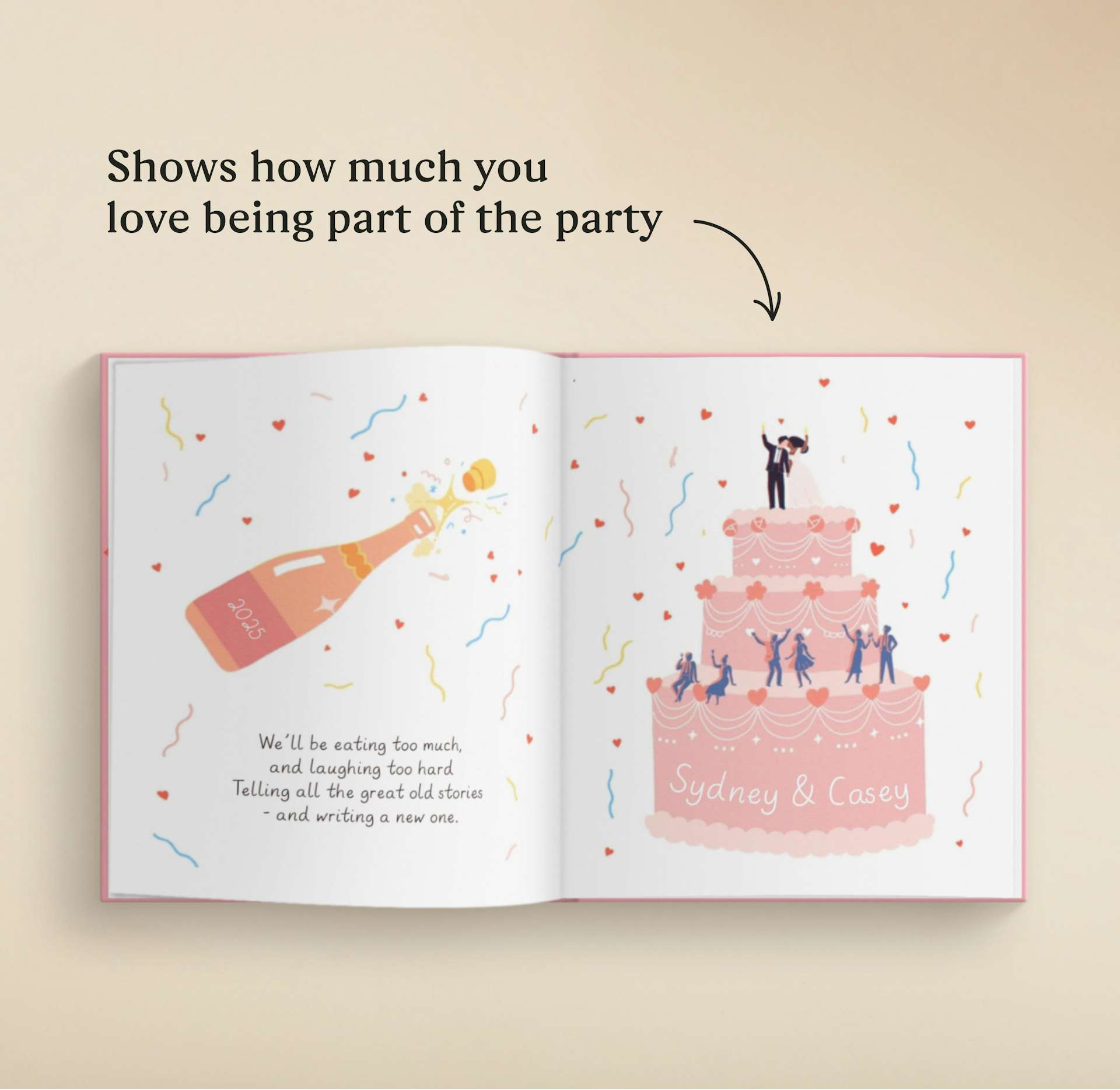 A page inside the personalised book