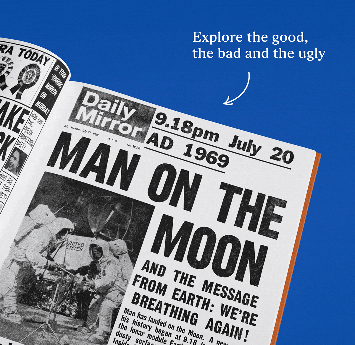 GIF showing pages inside the personalised book