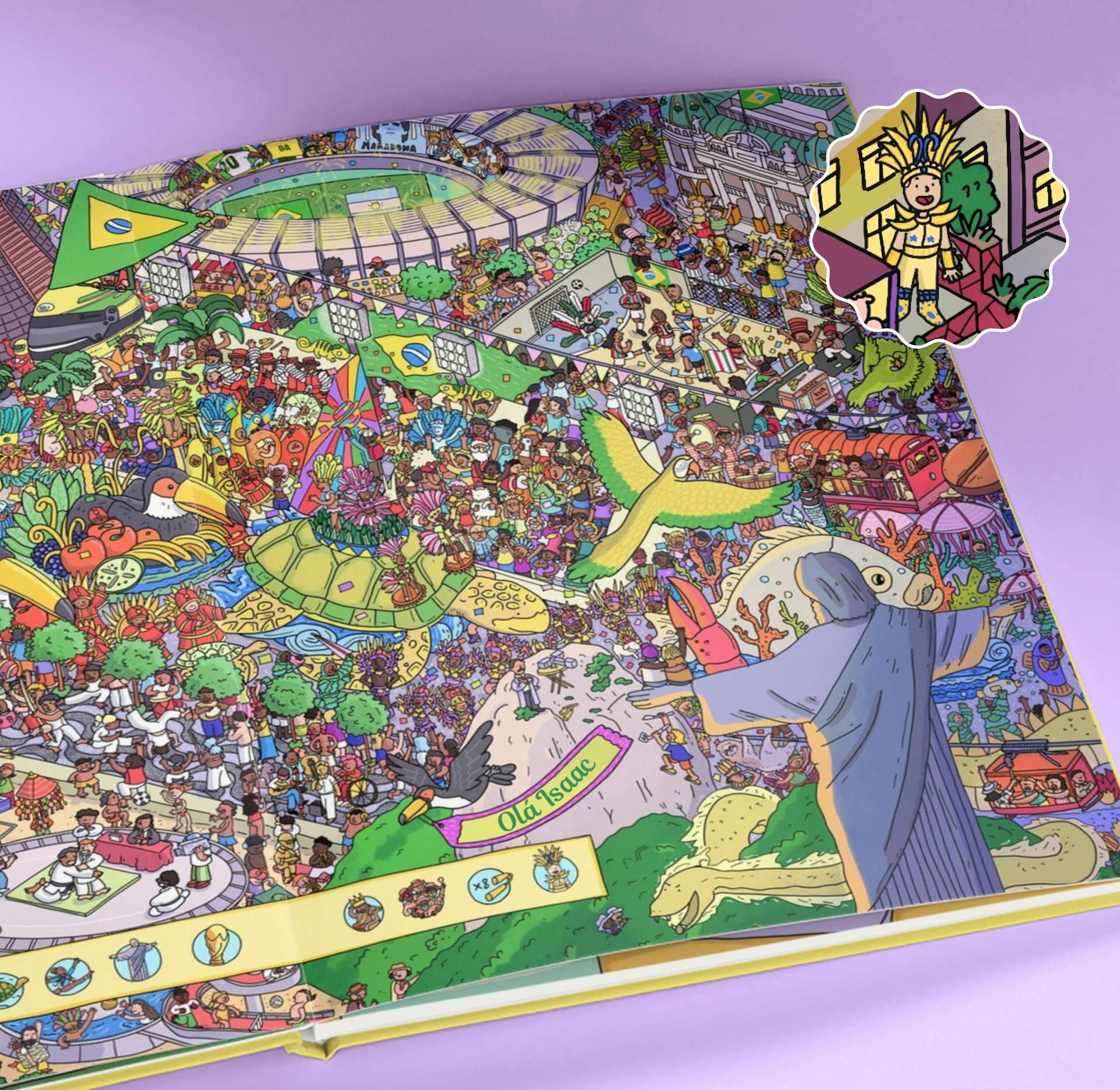 A page inside the personalised book