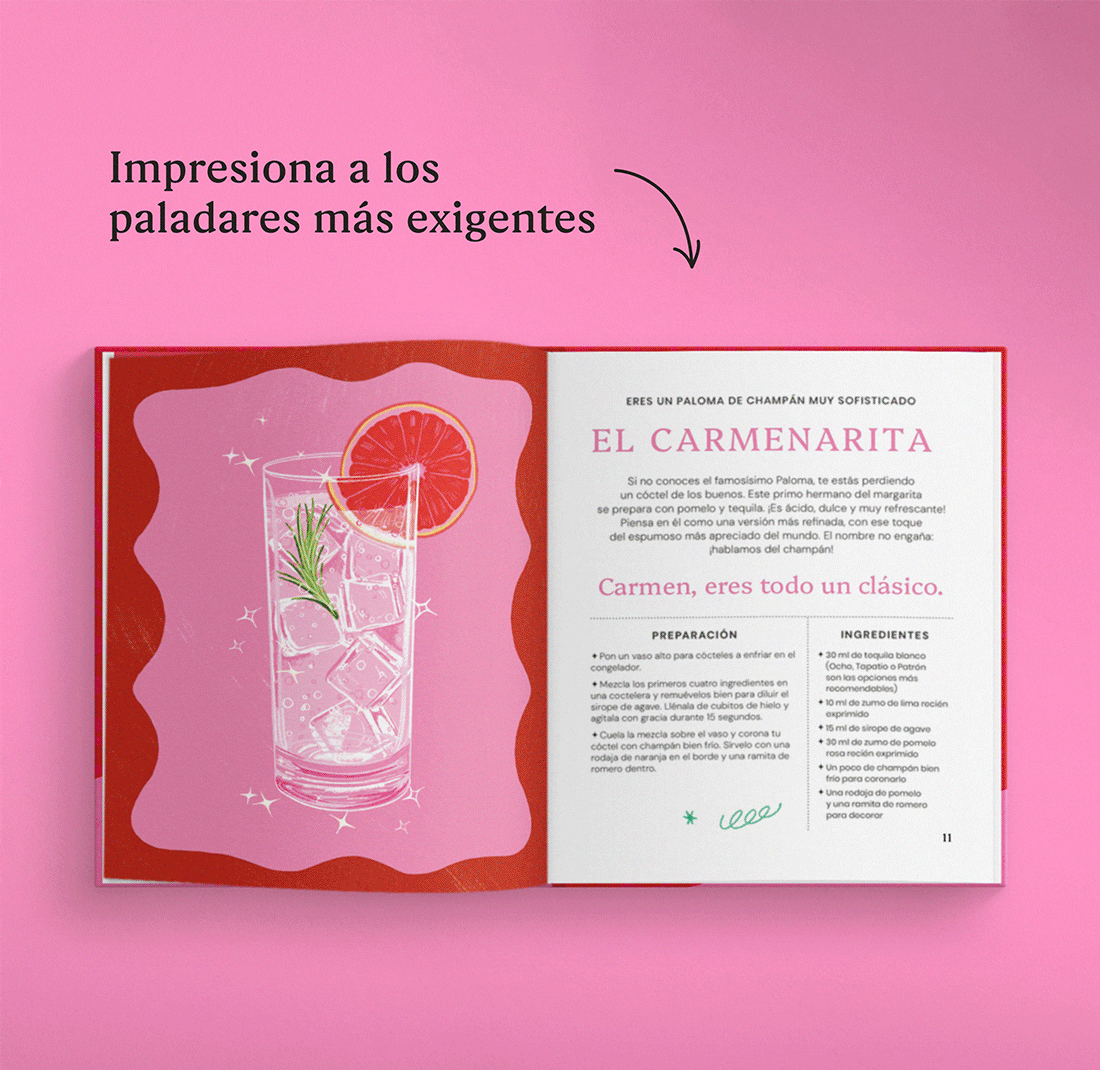 GIF de las páginas personalizadas de un libro