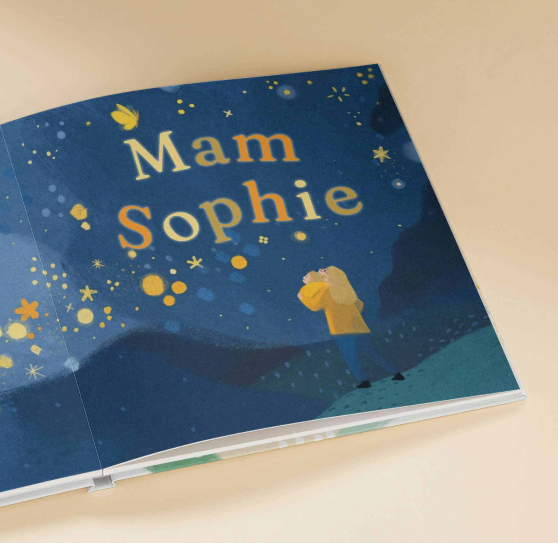 Een pagina in het gepersonaliseerde boek