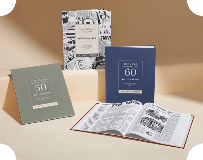 Four personalised book covers