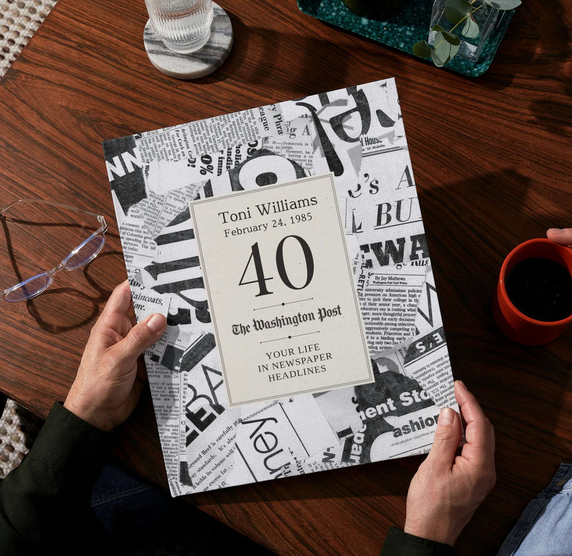 Personalised book cover