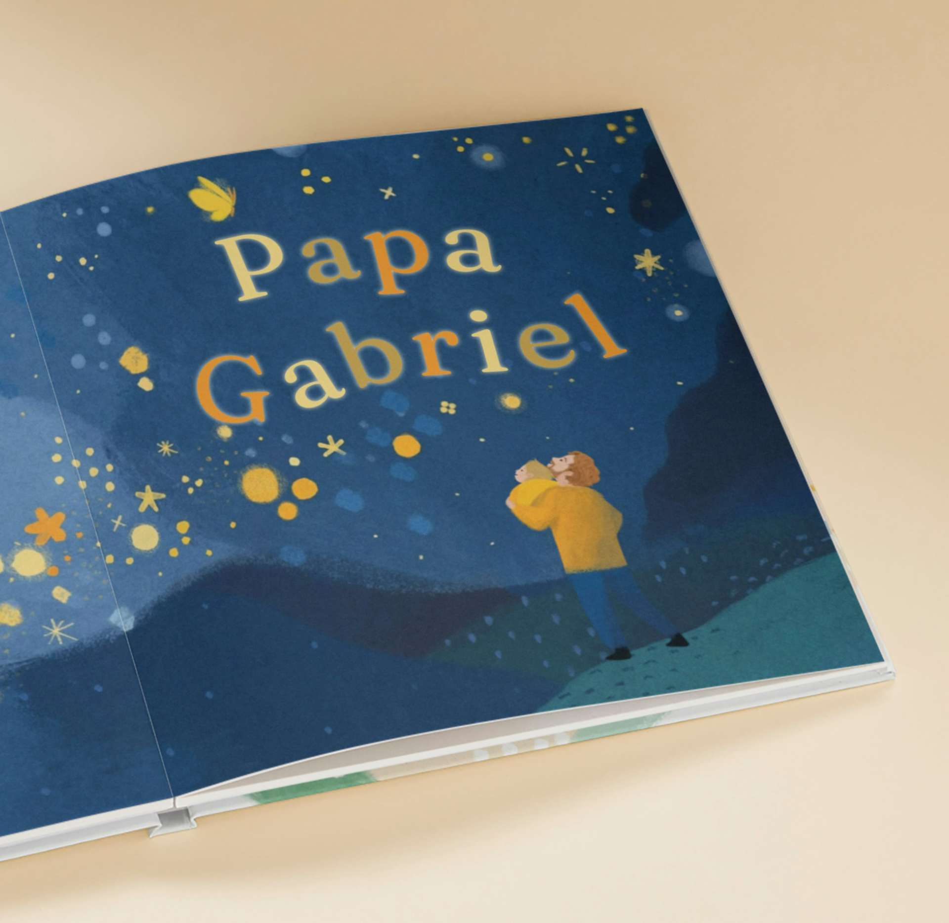 Une page intérieure du livre personnalisé