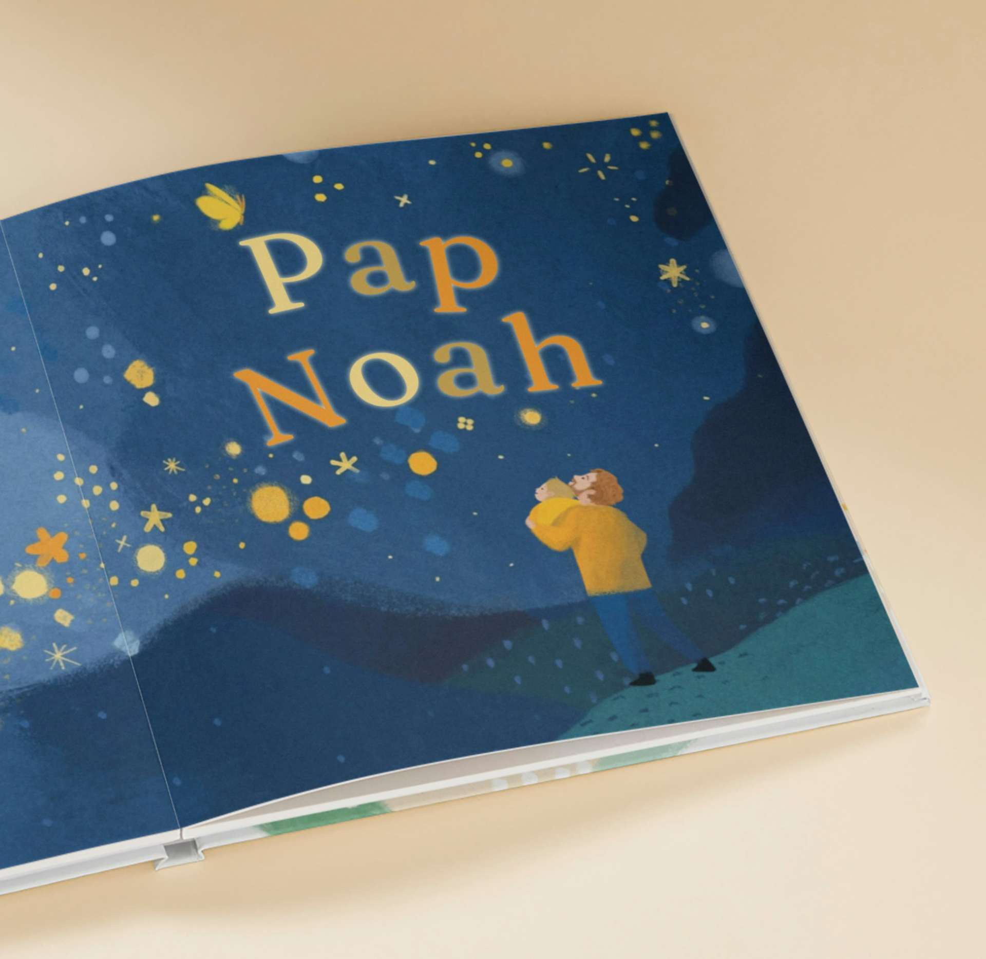 Een pagina in het gepersonaliseerde boek