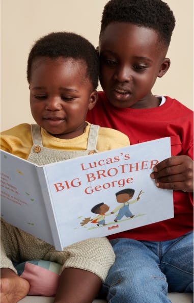 Siblings reading My Big Sibling 
