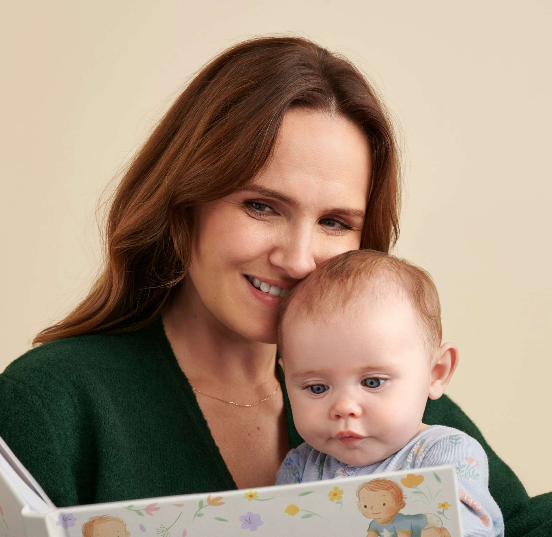 A child and mother reading the personalised book