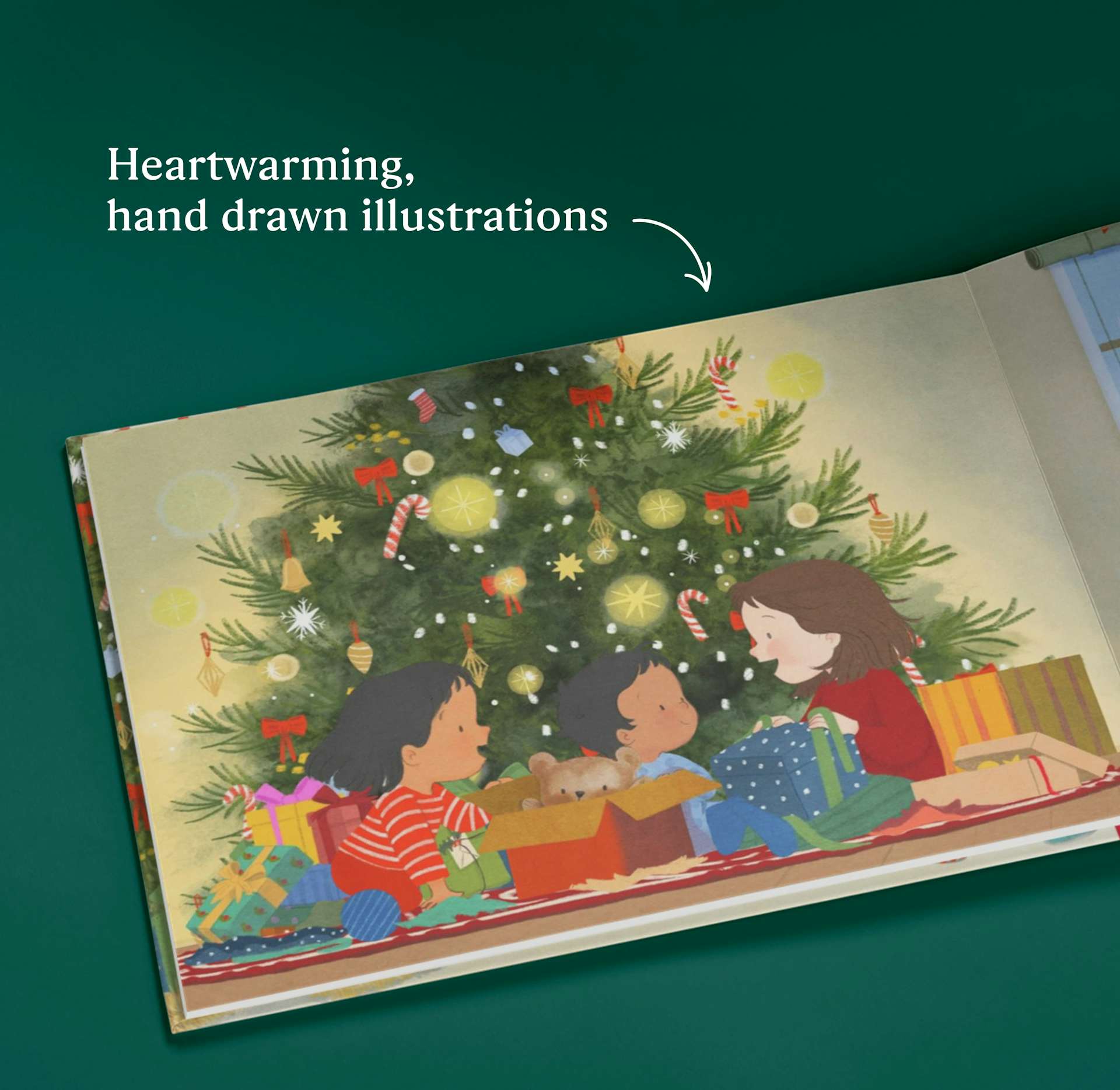 A page inside the personalised book