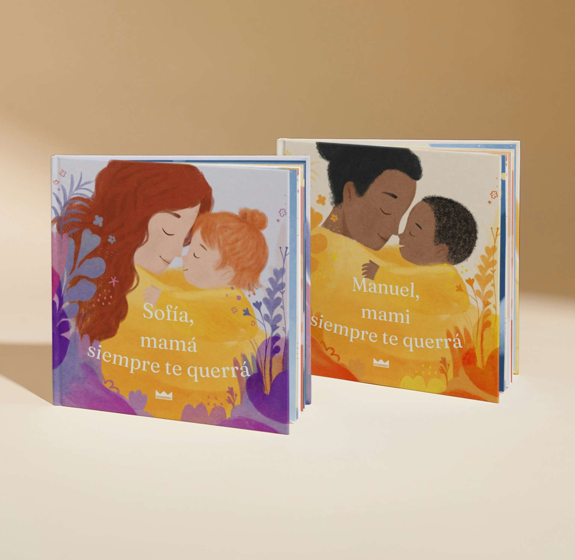 Zwei personalisierte Bucheinbände