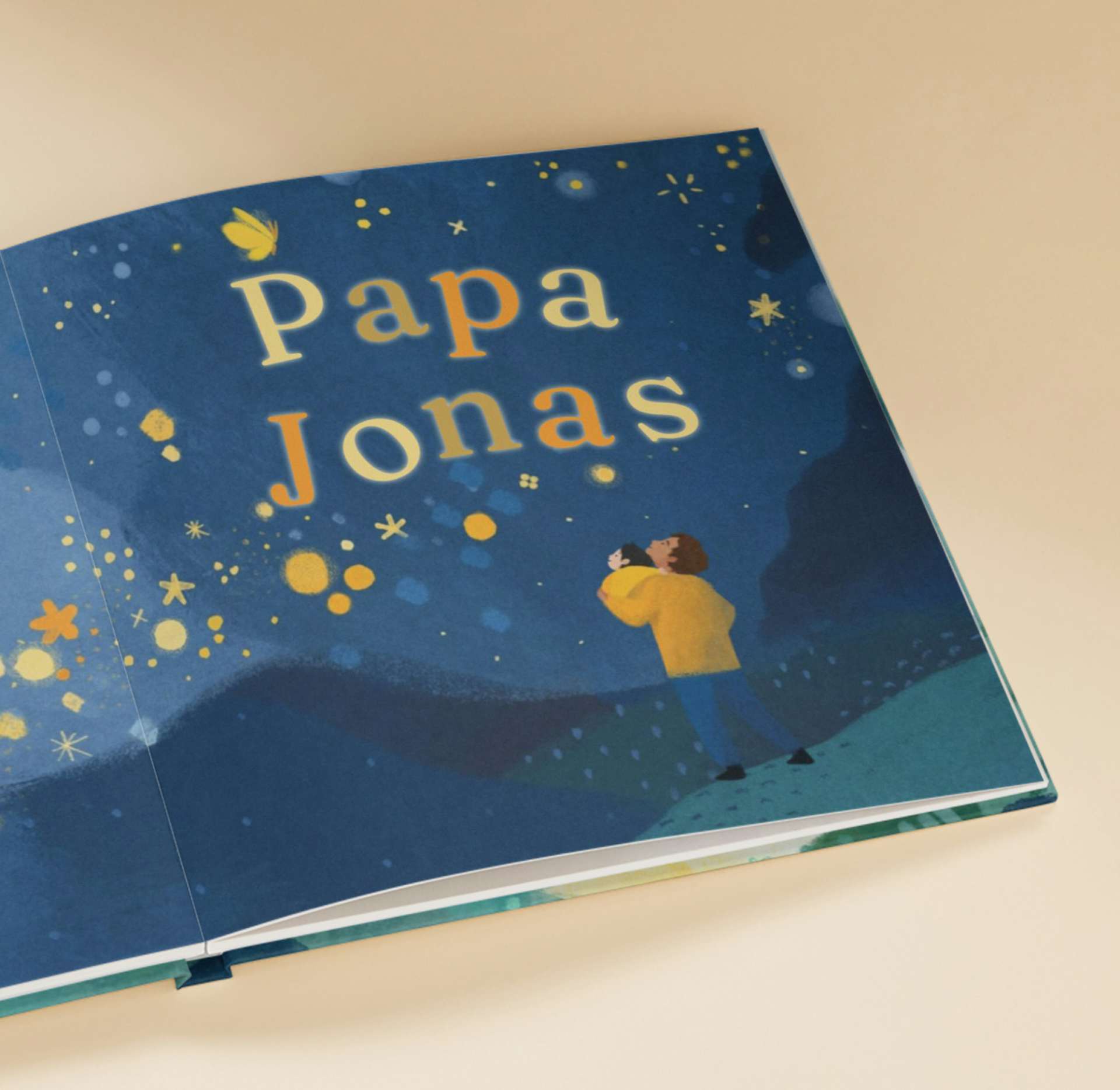 Een pagina in het gepersonaliseerde boek