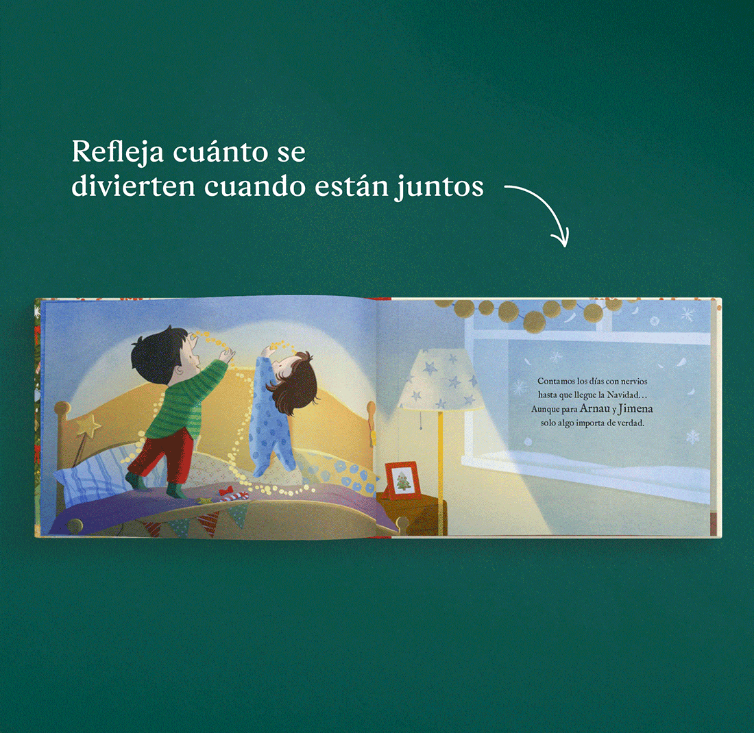 GIF de las páginas personalizadas de un libro