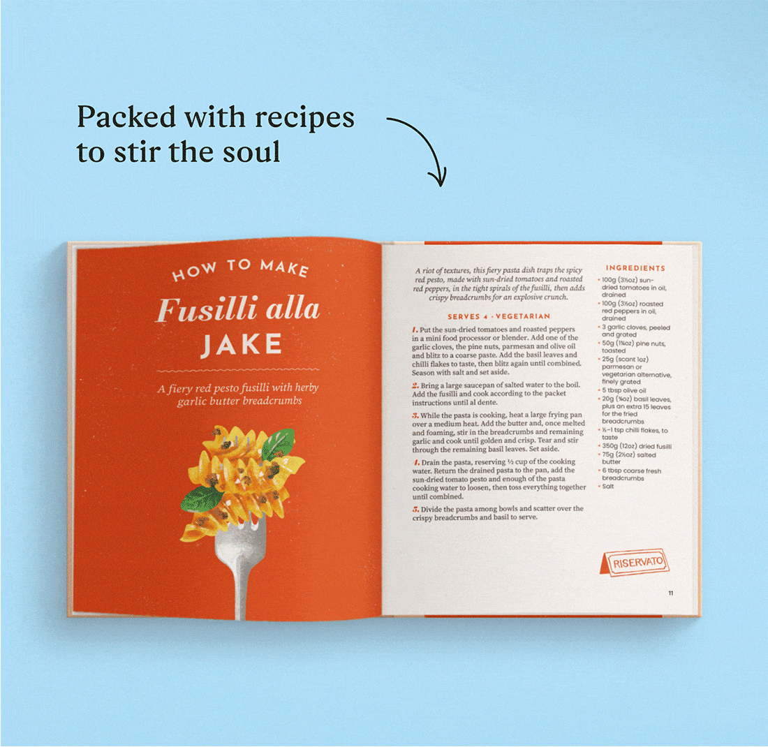 GIF showing the personalised pages of the book