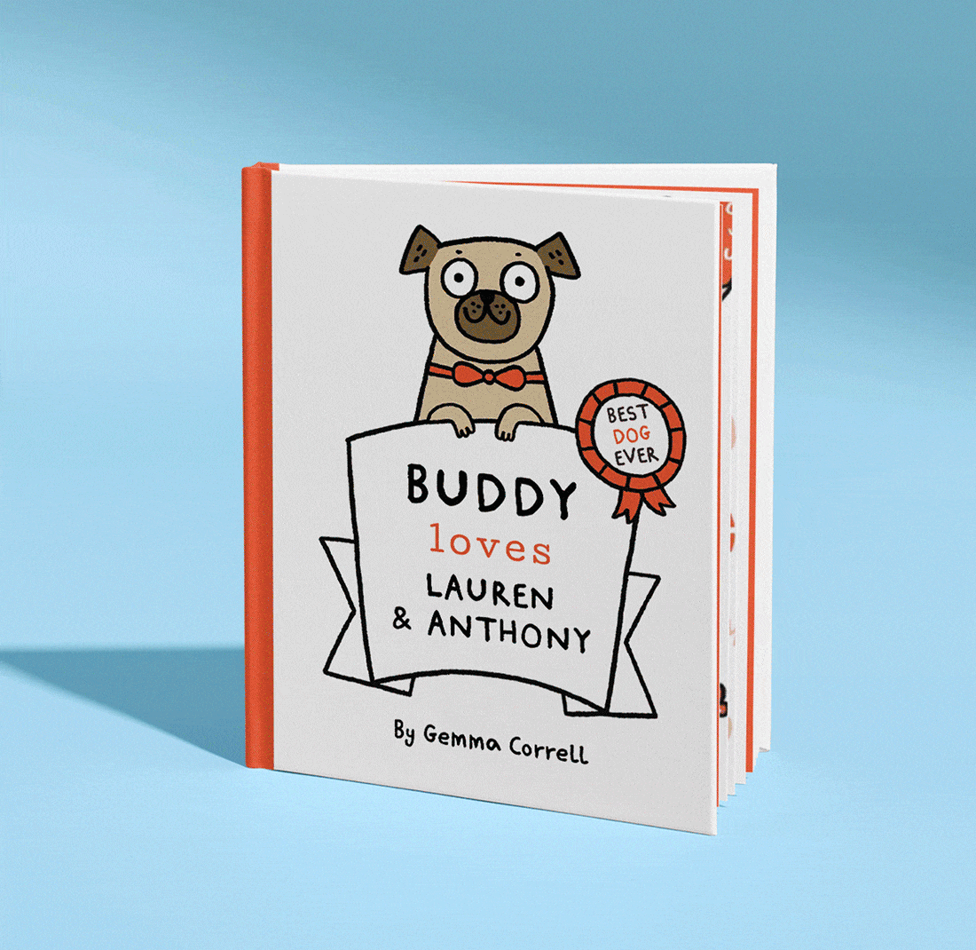 Personalised book cover