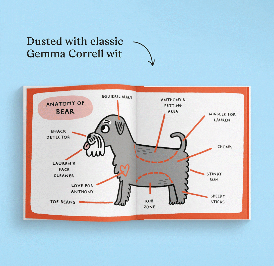 GIF showing the personalised pages of the book