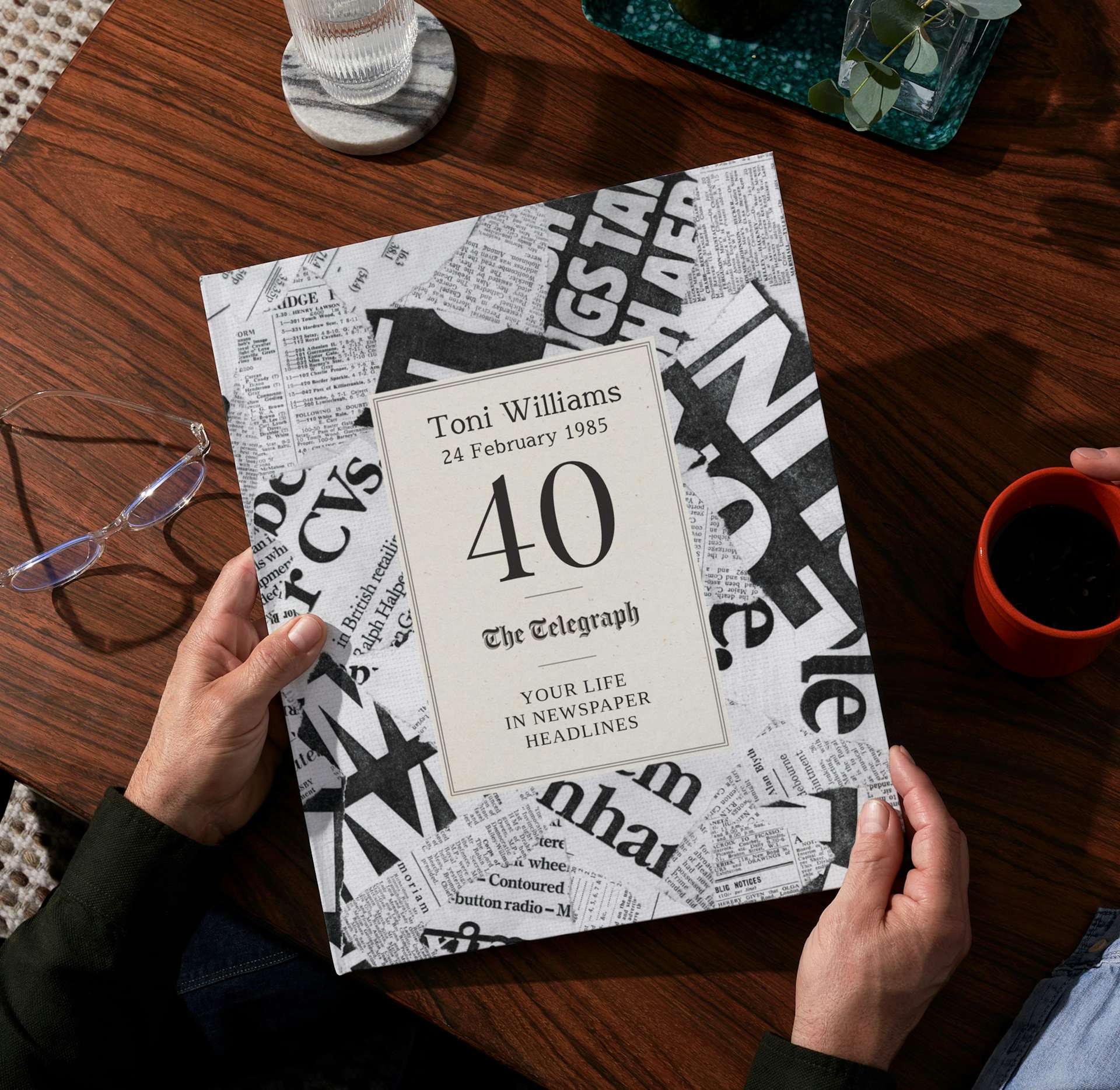 Personalised book cover