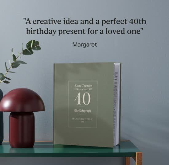 "A creative idea and a perfect 40th birthday present for a loved one" Margaret