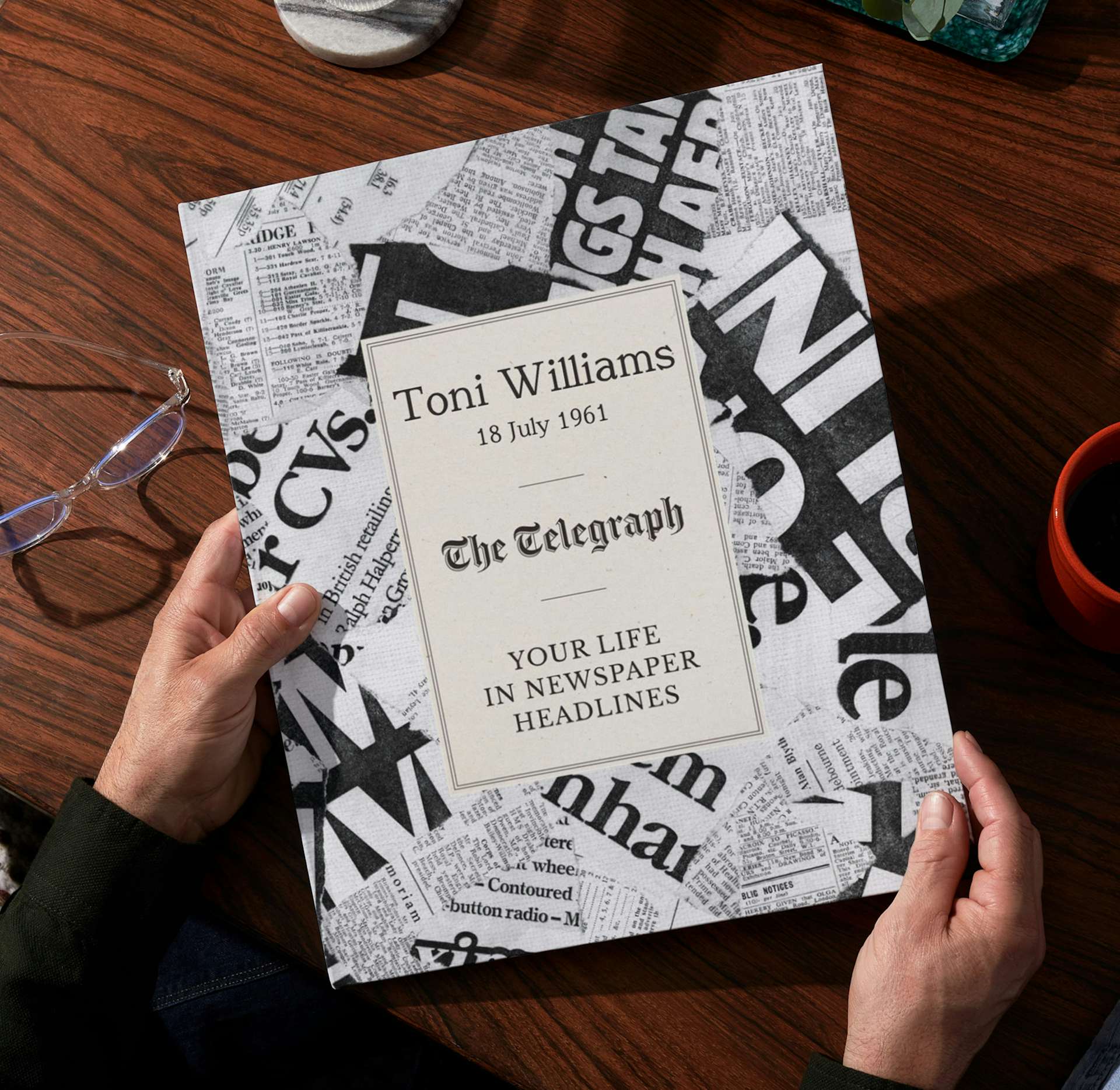 Personalised book cover