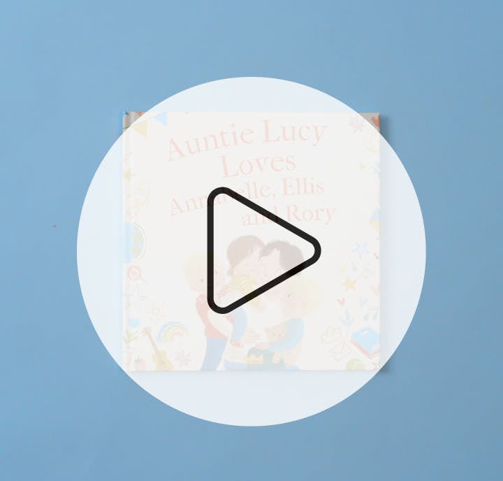 Video showing pages of personalised book