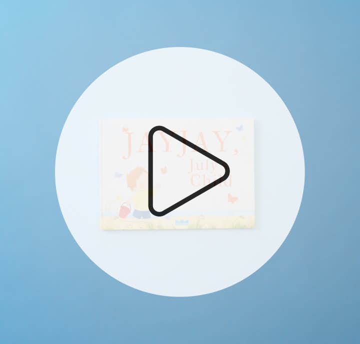 Video showing pages of personalised book