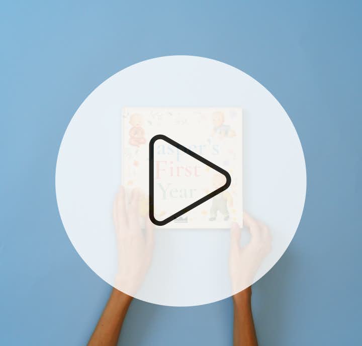 Video showing pages of personalised book