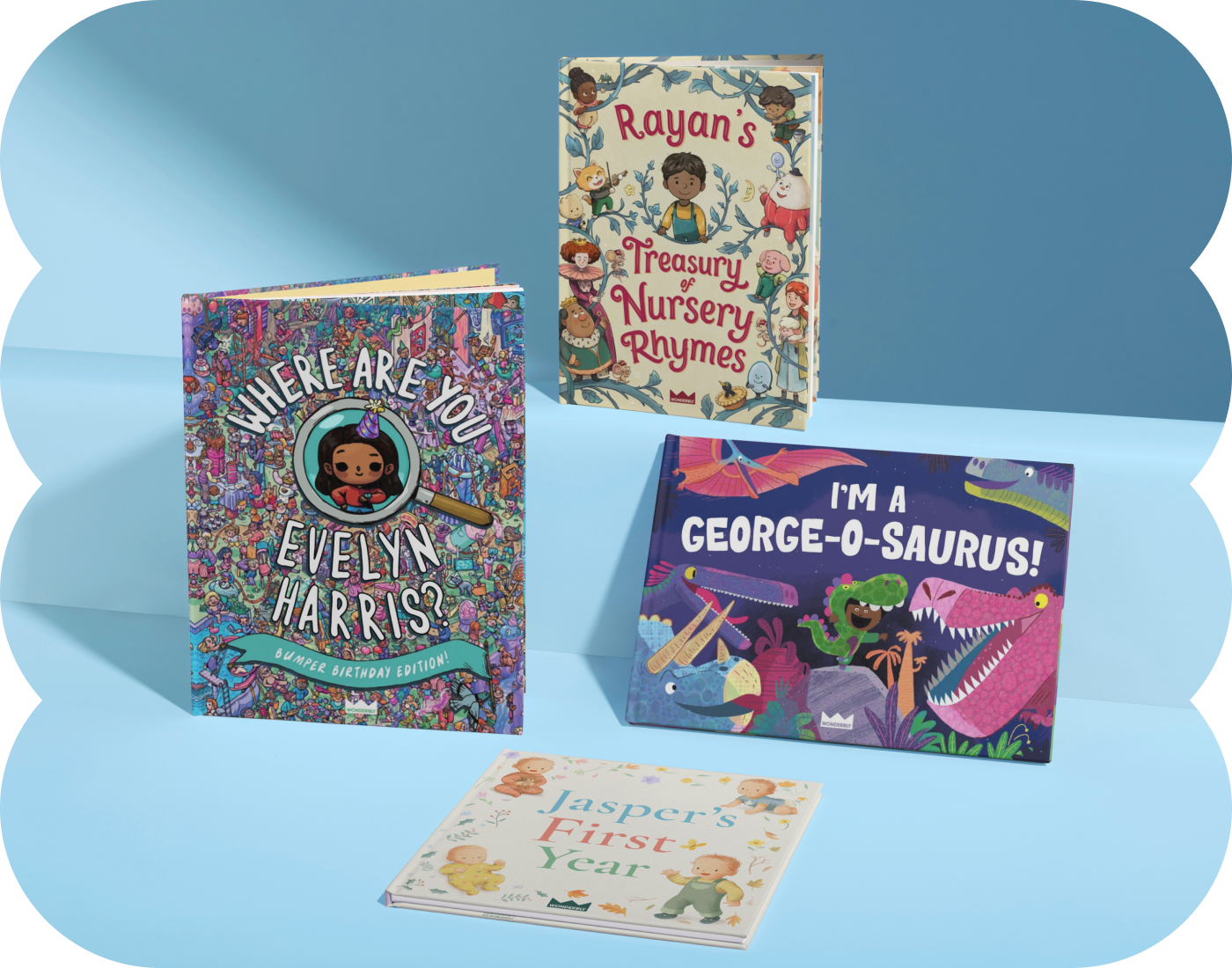 A selection of personalised books