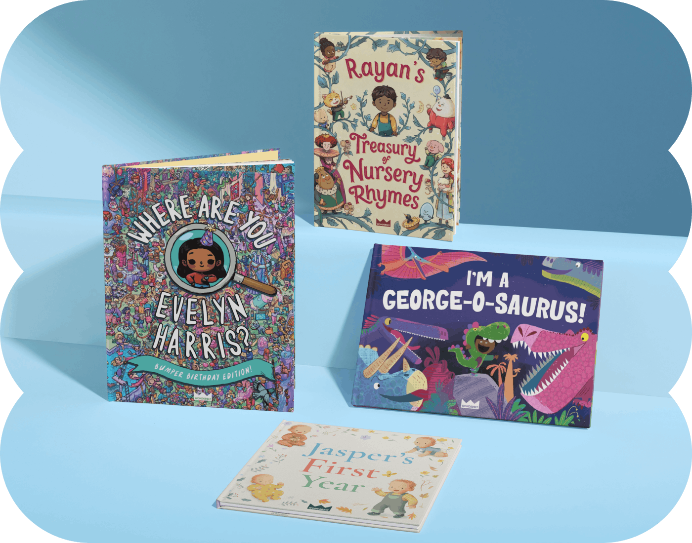 A selection of personalised books
