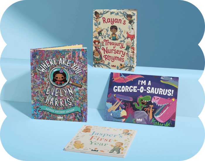 A selection of personalised books