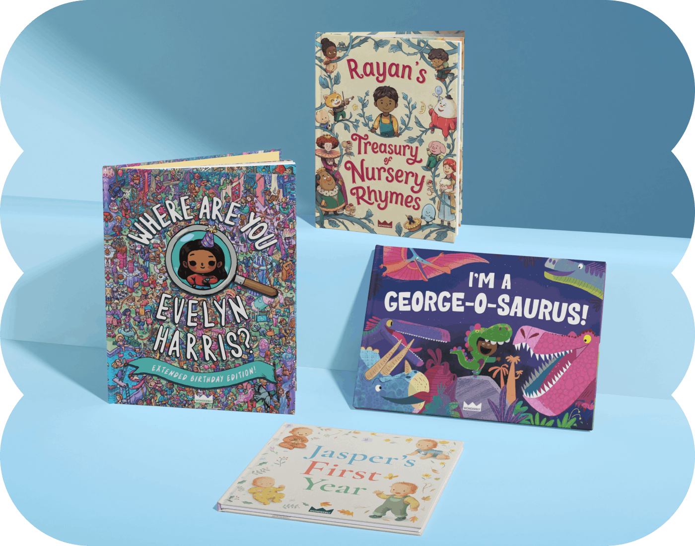 A selection of personalized books