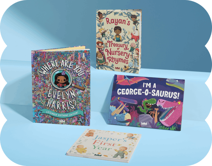 A selection of personalized books