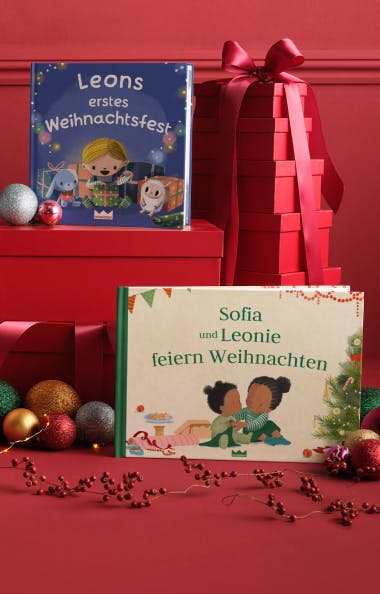 Zwei personalisierte Bucheinbände